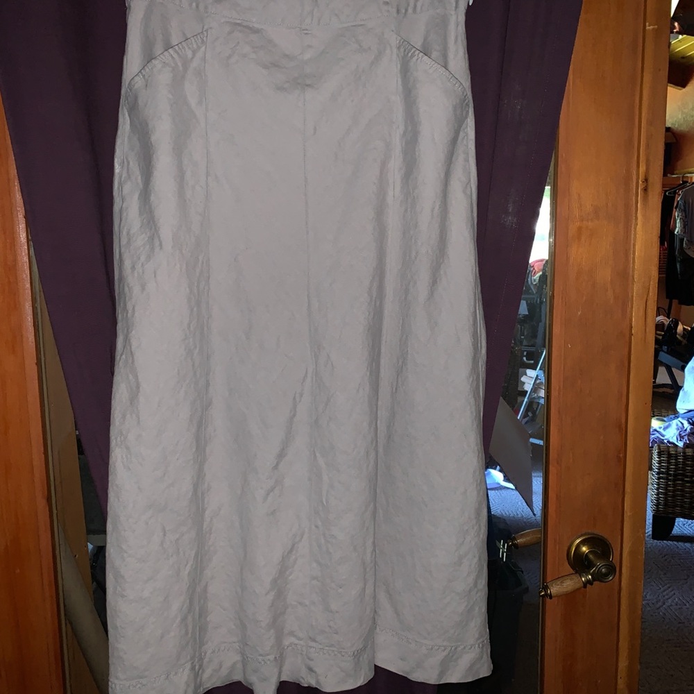 Linen maxi skirt